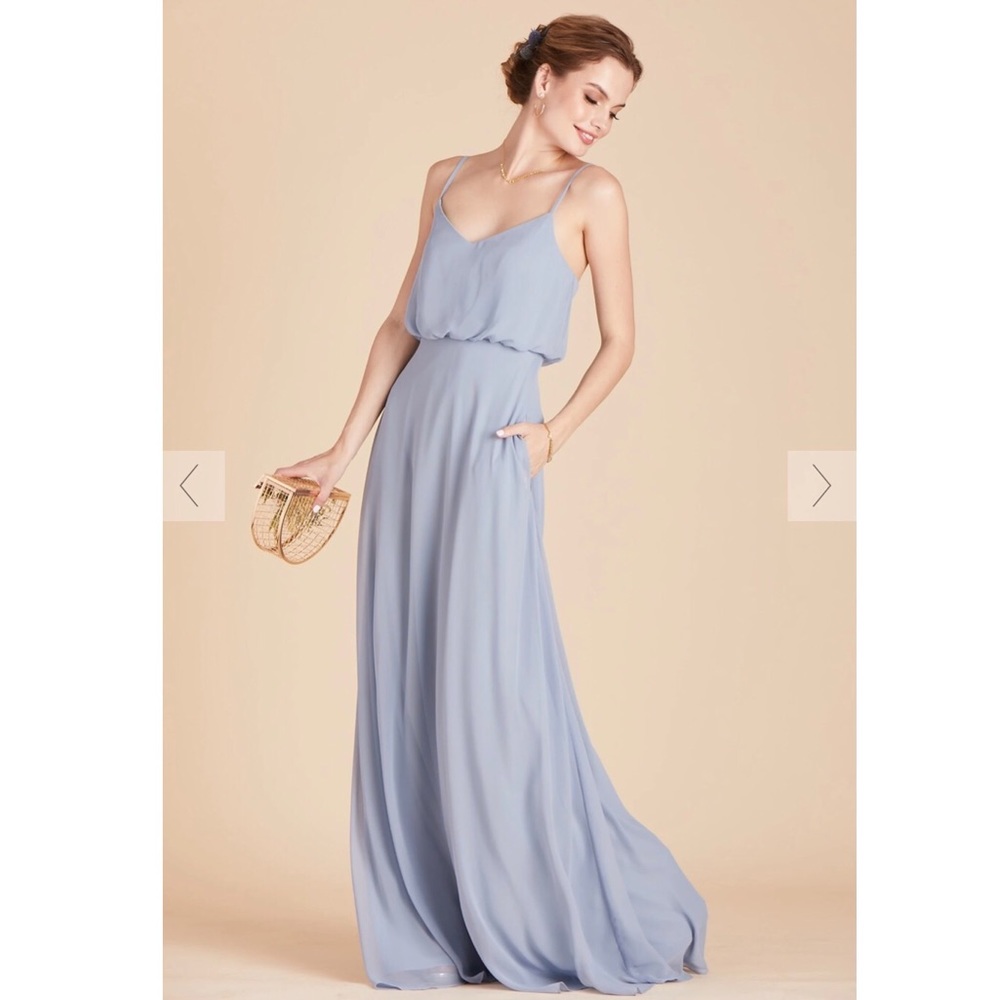 Birdy Grey Gwennie Dress in Dusty Blue - Picture 1 of 5